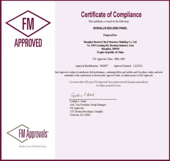 Certificate of compliance Lintel Structure