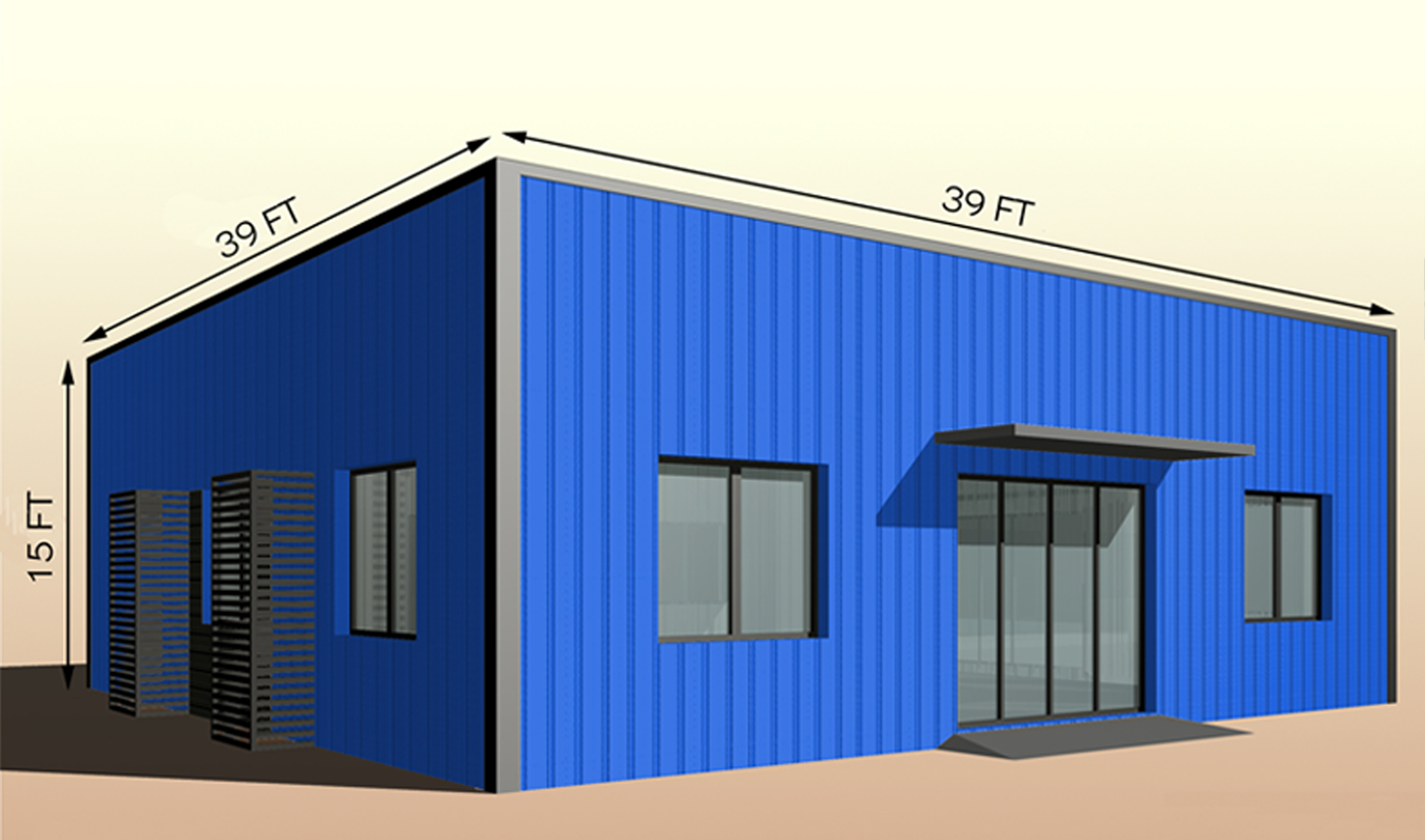 Container Lintels container_house9 - Lintel Structure