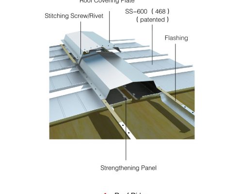 SS-468/600 standing seam roof - Lintel Structure